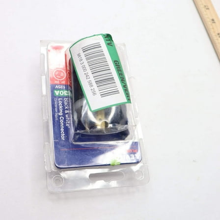 Leviton Locking Connector Black and White 30 Amp 125-Volt R50-02613-0CS