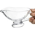thumbnail image 3 of 2 Pack 11 oz Saucy Glass Gravy Dish with Handle, Clear Gravy Sauce Boat for Dining, Holiday Meals & Parties, 3 of 7