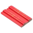thumbnail image 1 of Uxcell Carpenter Pencils, 24 Pcs Black Ink Flat Octagonal Hard Construction Pencils, Red, 1 of 5