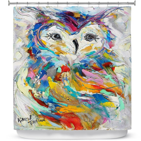 Shower Curtains 70" x 73" from DiaNoche Designs by Karen Tarlton - Owl Whimsy