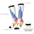 thumbnail image 6 of Fotbe Autumn Funny Gnomes print Women's Men's Novelty Crew Socks Cotton Socks Knee High Socks for Walking,Running,Nurses,Pregnancy, 6 of 8