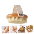 thumbnail image 2 of Cepillo corporal de cerdas naturales de jabalí con mango largo para una exfoliación profunda y para usar como cepillo de espalda en la ducha., 2 of 5