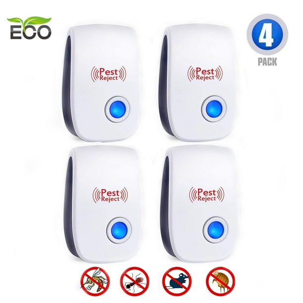 Ultrasonic New Pest Control Set of 4Packs Electronic Plug in Repellent