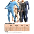 thumbnail image 2 of LUXUR Mens V Neck Top And Bottom Suits Ultra Soft Winter Long Johns Set Camel 2XL, 2 of 3