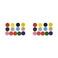 thumbnail image 2 of Wosthever Botones de costura coloridos de 100 piezas, botones redondos de 4 agujeros DIY de colores mezclados de plástico, botones para coser Color mixto 2piezas, 2 of 6