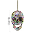 thumbnail image 2 of Clearance! DIY Horror Skull For Christmas Tree Decoration Car Rearview Mirror Pendant Crafts Collection 3.9*2.4*0.4 in E, 2 of 7