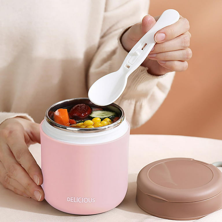 510ml Thermos Lunchbox With Spoon for Kids Children School BPA