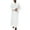 White, variant on Men's Arabic Style Long Muslim Robe - Button Pocket/Side Slit - Polyester Cotton - Daily/Work - Size S-XXXL
