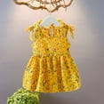 thumbnail image 2 of Gyratedream Kids Baby Girls Floral Strap Princess Dresses Summer Sleeveless Dress,1-5Y, 2 of 8