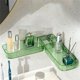 thumbnail image 1 of Bathroom Counter Corner Shelf Kitchen Wall Mounted Organizer No Drill Acrylic Hanging Rack Drainage Storage Holders For Bathroom Kitchen, 1 of 6