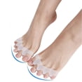 thumbnail image 1 of Corrector de valgo de pulgar y hueso de pie grande de silicona, separador de dedos superpuestos, flexión, deformación, separación de dedos, para hombres y mujeres, día y noche, 1 of 1