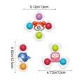 thumbnail image 3 of Eolstice Suction Cup Spinning Toy, Rotating Educational Game, Smooth Spinners Activity, For Bath Fun, Table Entertainment, Pressing Style, Childrens Toy(B), 3 of 6