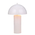 thumbnail image 7 of Modern Table Lamp with Dome Shade for Home Decor - Decorative Display for Bedroom and Living Room Accent - Contemporary Nightstand Bedside Lamps, for Table Desk Styling - 22", White, 7 of 7