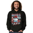 thumbnail image 3 of The Smurfs Cool Kanji Boss Papa Men Big & Tall Graphic Hoodie Brisco Brands 2X, 3 of 5