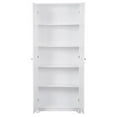 thumbnail image 7 of UBesGoo 72" Traditional Freestanding Kitchen Pantry Cabinet Wardrobe Armoire with 4 Adjustable Shelves, White, 7 of 7