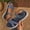 Blue, variant on Women's Wedge Sandals Peep Toe Braided Strap Casual Summer Shoes with Adjustable Buckle Thick Platform Sole Non Slip Comfortable Beach Sandals for Women