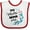 White and Red, variant on Inktastic My Mimi Loves Me Girl Girls Baby Bib