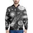 thumbnail image 2 of Chaqueta con estampado de galaxia espacial para hombre, chaqueta con estampado 3D de cielo estrellado, manga larga, moda Harajuku, chaquetas de gran tamaño con cremallera, abrigo de calle, 2 of 4