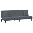 thumbnail image 2 of vidaXL 2 Piece Sofa Set with Pillows Dark Grey Velvet, 2 of 5