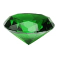 thumbnail image 1 of Pesa de papel de cristal claro en forma de diamante, 80 mm (3.1") diamante artificial para regalos de cumpleaños, fiestas y bodas (verde), 1 of 7