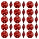 thumbnail image 1 of Cuentas de octágono de cristal K9 Uxcell con 2 agujeros, paquete de 100, prismas de candelabro de 14mm, adornos colgantes para manualidades de bricolaje, rojo oscuro, 1 of 7