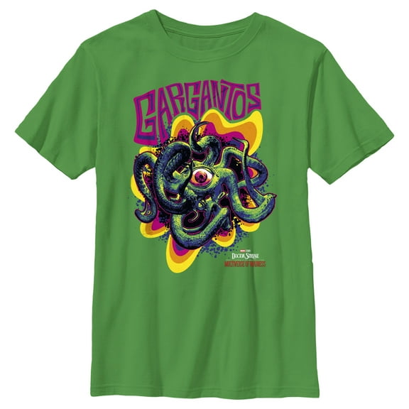Boy's Marvel Doctor Strange in the Multiverse of Madness Colorful Gargantos  Graphic Tee Kelly Green Medium