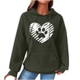 thumbnail image 2 of DPTALR Women Print Round-Neck Long Sleeve Loosen Single Sweatshirt Tops Pullover Blouse, 2 of 4