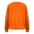 thumbnail image 7 of BODOAO Womens Sparkle Football Sequin Rugby Sweatshirt Game Day Y2K Crewneck Oversized Shirt Long Sleeve Loose Pullover Sequin Rugby Sweatshirt Crewneck Oversized Shirt Fleece Pullover Orange Xxl, 7 of 7