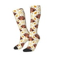 thumbnail image 2 of Bingfone Compression Socks For Women And Men Long Socks For Running Athletic Cycling Nurse-Fall Turkey, 2 of 9
