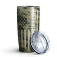 thumbnail image 2 of 20oz Tumbler with Lid and Straw Stainless American Flag Steel Vacuum Insulated Water Coffee Tumbler Cup, Double Wall Vacuum Insulated Travel Mug Reusable Tumblers for Ice Drinks, Hot Beverage, 2 of 7
