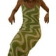 thumbnail image 5 of Vestido lencero Tsseiatte para mujer, con estampado de cuadros, sin mangas, tirantes finos, espalda descubierta, largo de verano, 5 of 7