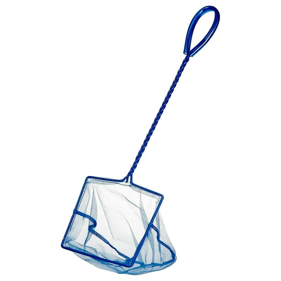Marina 5-Inch Blue Fine Nylon Fish Net with 10-Inch Handle