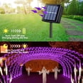 thumbnail image 2 of Luces solares en forma de cuerda QITONG, 10 m, 100 LED, 8 modos, paquete de 2 unidades, 2 of 9
