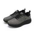 thumbnail image 3 of YOUTHUP Men's Walking Sneakers, Lightweight Breathable Lace-Up Casual Shoes, Cushioned Athletic Shoes with Non-Slip Outsole for Everyday Wear, Black/Grey, 3 of 6