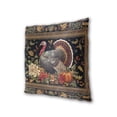 thumbnail image 3 of Digital Thanksgiving Painting Turkey Flowers Pumpkins Throw Pillow Covers Pillowcases 16 x 16 Inch Home Decor 2 Packs for Bedroom Sofa, 3 of 6