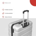 thumbnail image 4 of Maleta mediana Travel Elite 24 pulgadas con Candado 66 cm x 44 cm x 27 cm Soporta 20 kg gris Unitalla, 4 of 9