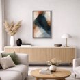 thumbnail image 5 of Framed Canvas Print Blue Abstract Wall Art Modern Decorative for Living Room Bedroom - 24"x36" WHITE, 5 of 8