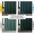 thumbnail image 3 of HPD Half Price Drapes Slate Teal Faux Linen Extra Wide Room Darkening Curtains for Bedroom & Living Room Curtains (1 Panel), Door & Window Curtains 84 inches long, Extra Wide Curtains, 100W X 84L, 3 of 10