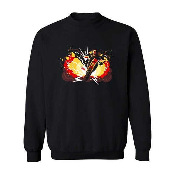 Racing Motorcycle Design  Sweatshirt Men -Image by Shutterstock, Male Large