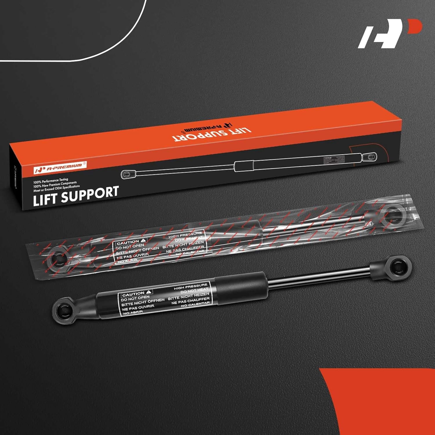 A-Premium Front Hood Lift Supports Shock Struts Compatible with Porsche 911 1999-2005 Boxster 1997-2004 2-PC Set