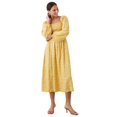 thumbnail image 1 of Dorothy Perkins - Vestido Midi Estampado Ditsy Corpiño para Mujer (Amarillo), 1 of 3