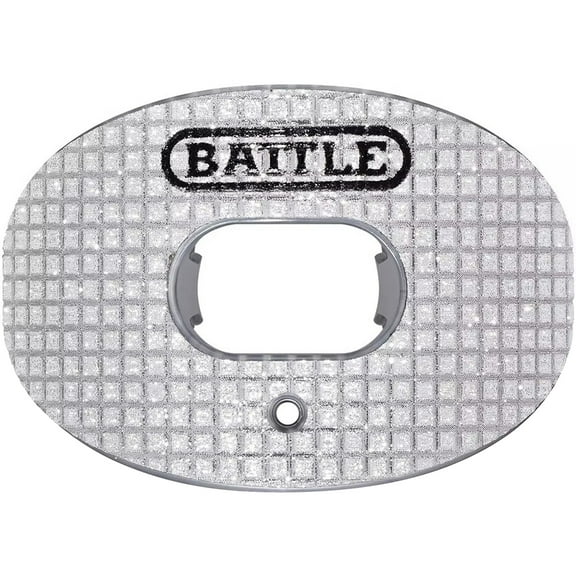 Battle Sports 3D Diamonds Oxygen Lip Protector Mouthguard - White