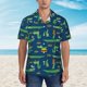 thumbnail image 2 of Fotbe Little Pirate Crocodile Camisa Hawaiana para Hombre Unisex – Camisa Casual de Verano con Botones de Manga Corta de Algodón y Lino,3X-Large, 2 of 7