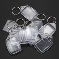 thumbnail image 2 of 40X Clear Acrylic Plastic Blank Keyrings Insert Passport Photo Keychain Keyfob,40pcs x Clear Acrylic Plastic BLANK KEYRINGS (Not include photo inside),Clear, 2 of 8