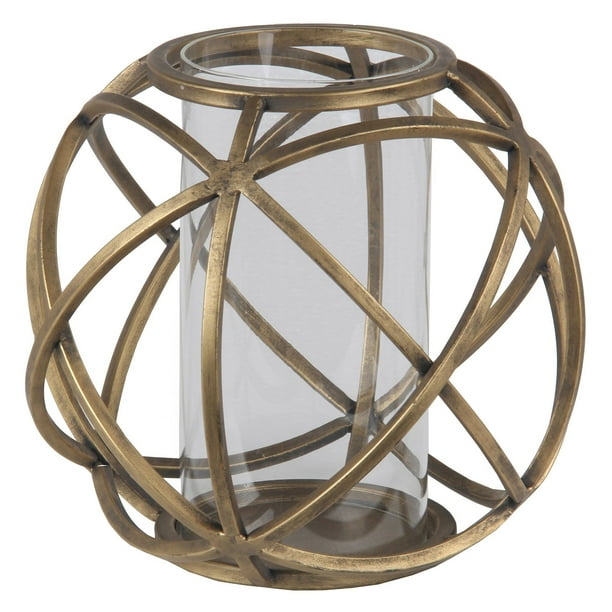Privilege International Metal Orb Candle Holder