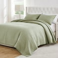 thumbnail image 7 of Greenland Home Textured Fashion Finely Stitched Bedding Set, Vineyard Sage, 3-Piece King/Cal King, 7 of 7