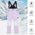 thumbnail image 2 of Ruyang Kids Girl's Waterproof Ski Bib Pants Winter Snow Snowboard Ski Pants Insulated Overalls Fashion Strap Snowsuit, 2 of 4