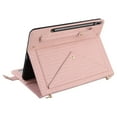 thumbnail image 4 of Dteck Handbag Case for Samsung Galaxy Tab S10 Plus,Galaxy Tab S9 Plus 12.4",Magnetic Leather Crossbody Folio Stand Wallet Case with Pencil Holder, Card Slots, Hand Strap, Shoulder Strap ,Pink, 4 of 9
