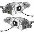 thumbnail image 5 of EPOTOOR For 2007-2011 Toyota Yaris Headlight Left Right Pair Set Headlamp Black Housing, 5 of 7