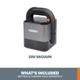 thumbnail image 5 of WORX WX030L.9 20 V Power Share inalámbrico Cube Vac, aspiradora compacta, Solo Herramienta Desnuda, sin batería, Negro, 5 of 5